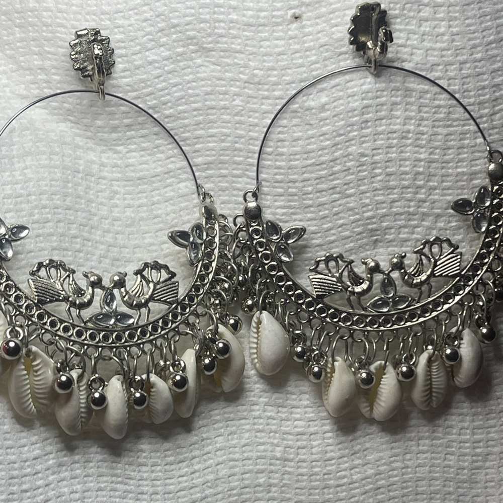 India Shell oxidized sale earring